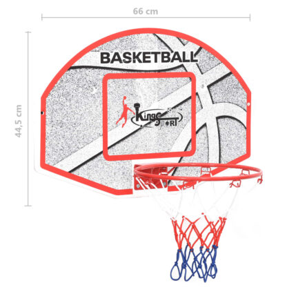 5-tlg. Basketball-Set zur Wandmontage 66x44,5 cm - Image 10
