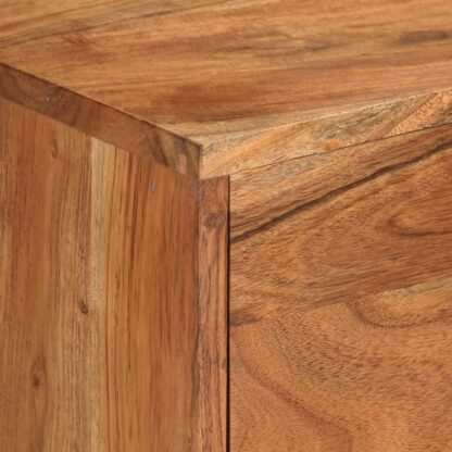 TV-Schrank Honigbraun und Grau 110x30x50 cm Massivholz Akazie - Image 6
