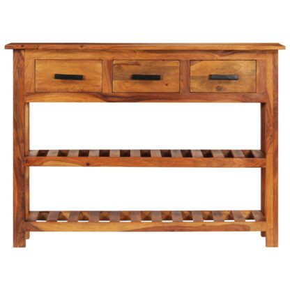 Sideboard mit 3 Schubladen 110x30x80 cm Massivholz Akazie - Image 2