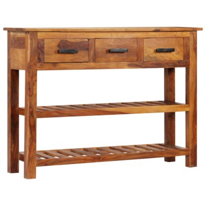Sideboard mit 3 Schubladen 110x30x80 cm Massivholz Akazie - Image 11