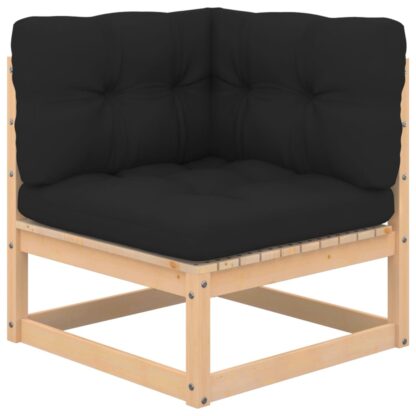 5-tlg. Garten-Lounge-Set mit Kissen Massivholz Kiefer - Image 2