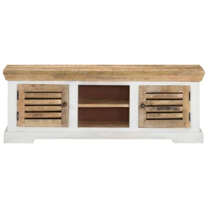 TV-Schrank 110x30x40 cm Massivholz Mango - Image 2