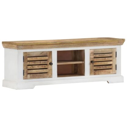 TV-Schrank 110x30x40 cm Massivholz Mango - Image 10