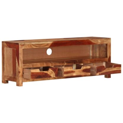 TV-Schrank 110x30x40 cm Massivholz Akazie - Image 4