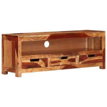 TV-Schrank 110x30x40 cm Massivholz Akazie - Image 6