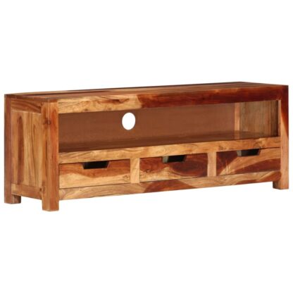 TV-Schrank 110x30x40 cm Massivholz Akazie - Image 8