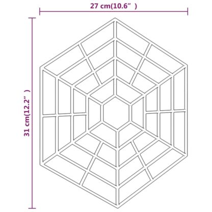 Teichgitter 40 Stk. Schwarz Polypropylen - Image 7