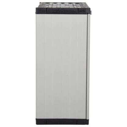 Garten-Lagerschrank mit 1 Boden Grau und Schwarz 68x40x85 cm - Image 4