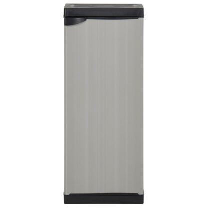 Garten-Lagerschrank mit 1 Boden Grau und Schwarz 35x40x85 cm - Image 2