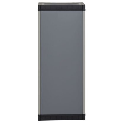 Garten-Lagerschrank mit 1 Boden Grau und Schwarz 35x40x85 cm - Image 5