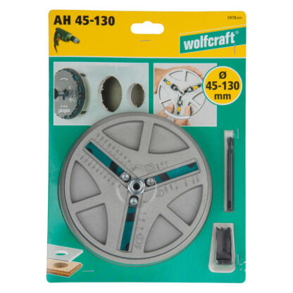 Wolfcraft Einstellbare Lochsäge AH 45-130 30 mm Metall 5978000 - Image 8