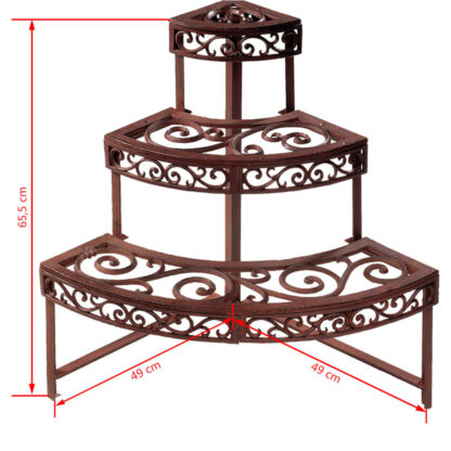 Esschert Design Blumenetagere Viertelrund BPH32 - Image 3