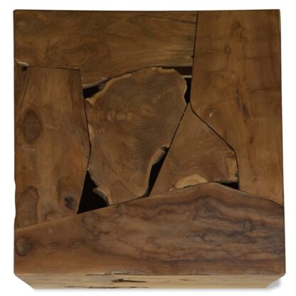 Couchtisch 50x50x35 cm Teakholz Braun - Image 4