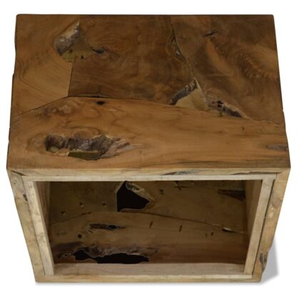 Couchtisch 50x50x35 cm Teakholz Braun - Image 6