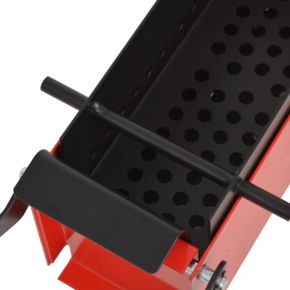 Papierbrikettpresse Stahl 34x14x14 cm Schwarz und Rot - Image 3