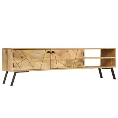 TV-Schrank Massivholz Mango 140 x 30 x 40 cm - Image 3