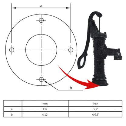 Handschwengelpumpe mit Ständer Gusseisen - Image 10