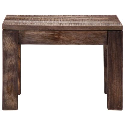 Couchtisch 50×50×35 cm Massivholz Mango - Image 3