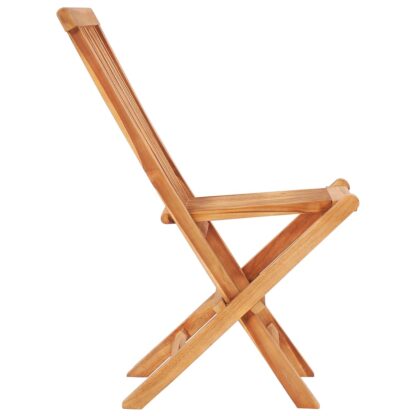 5-tlg. Garten-Essgruppe Klappbar Massivholz Teak - Image 10