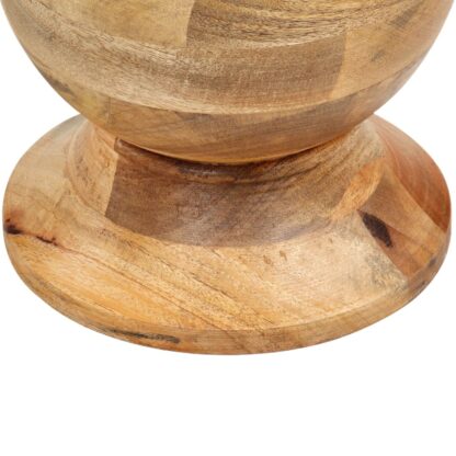 Runder Beistelltisch 43 x 43 x 66 cm Massivholz Mango - Image 4