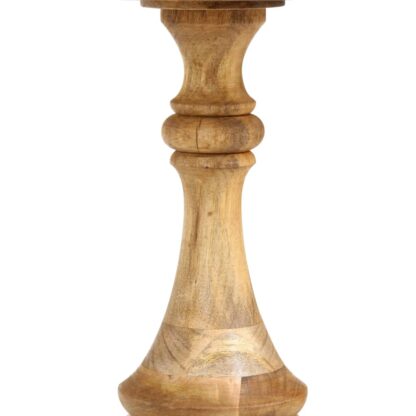 Runder Beistelltisch 43 x 43 x 66 cm Massivholz Mango - Image 5