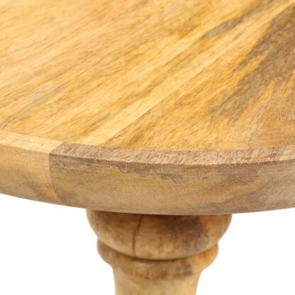 Runder Beistelltisch 43 x 43 x 66 cm Massivholz Mango - Image 6
