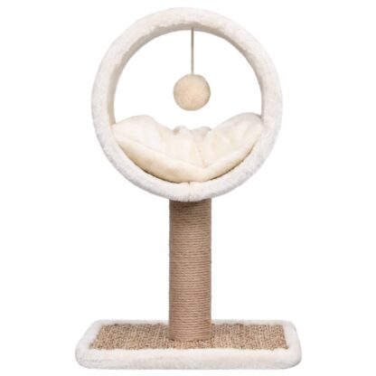 Katzen-Kratzbaum mit Tunnel und Spielzeug 56 cm Seegras - Image 3