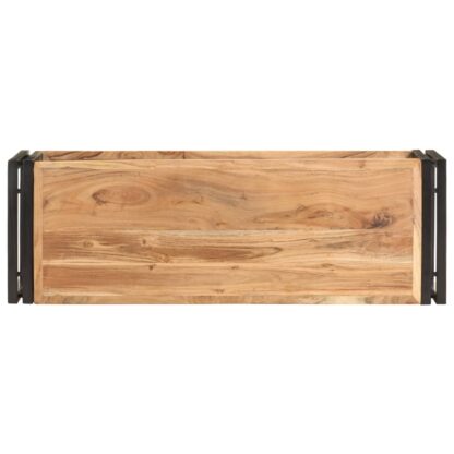 TV-Schrank 90x30x40 cm Akazie Massivholz - Image 3