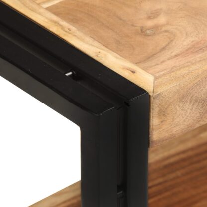 TV-Schrank 90x30x40 cm Akazie Massivholz - Image 4