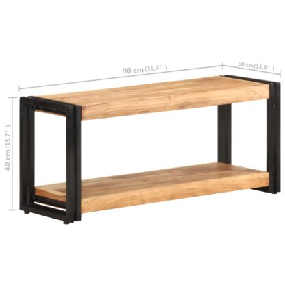 TV-Schrank 90x30x40 cm Akazie Massivholz - Image 7