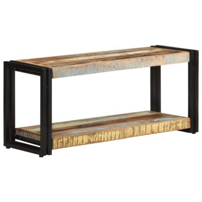 TV-Schrank 90x30x40 cm Altholz Massiv - Image 11