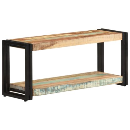 TV-Schrank 90x30x40 cm Altholz Massiv - Image 10