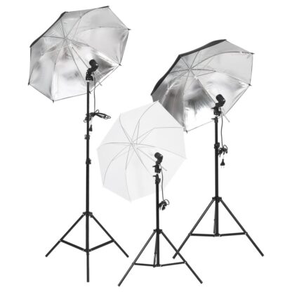 Fotostudio-Set mit Beleuchtung, Hintergrund und Reflektor - Image 2