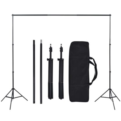 Fotostudio-Set mit Beleuchtung, Hintergrund und Reflektor - Image 8