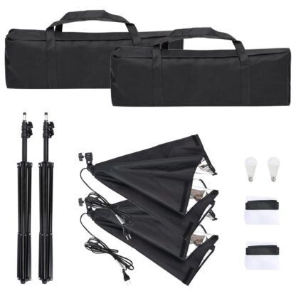 Fotostudio-Set mit Beleuchtung, Hintergrund und Reflektor - Image 7