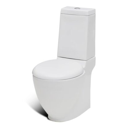 Toilette und Bidet Set Weiß Keramik - Image 3