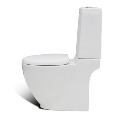 Toilette und Bidet Set Weiß Keramik - Image 5