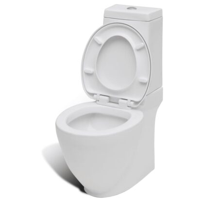 Toilette und Bidet Set Weiß Keramik - Image 6