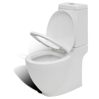 Toilette und Bidet Set Weiß Keramik - Image 7