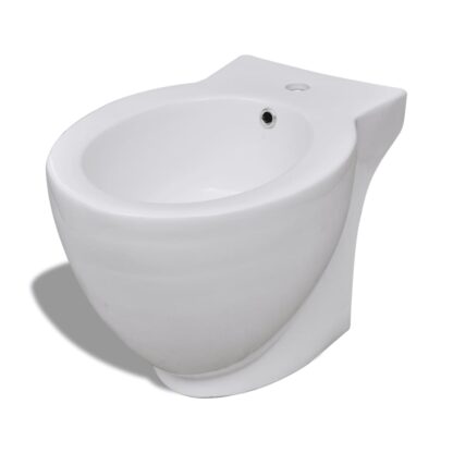 Toilette und Bidet Set Weiß Keramik - Image 8