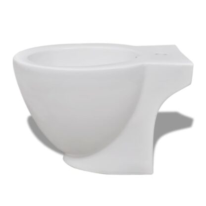 Toilette und Bidet Set Weiß Keramik - Image 9