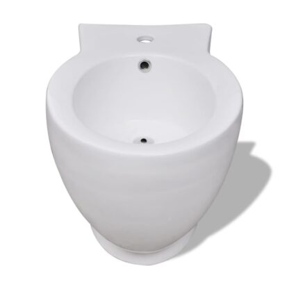 Toilette und Bidet Set Weiß Keramik - Image 10