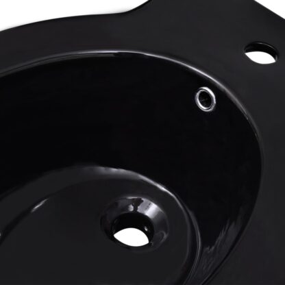 Keramik-WC & Bidet-Set Schwarz - Image 8