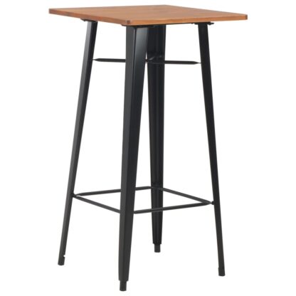 3-teiliges Bar-Set Stahl Schwarz - Image 2
