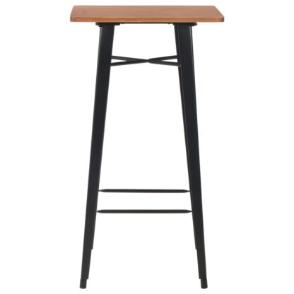 3-teiliges Bar-Set Stahl Schwarz - Image 3