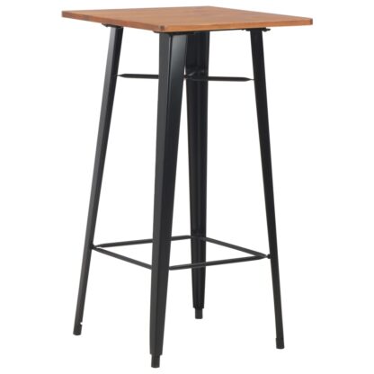 3-teiliges Bar-Set Stahl Schwarz - Image 2
