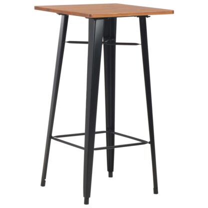 3-teiliges Bar-Set Stahl Schwarz - Image 2
