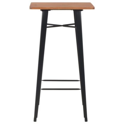 3-teiliges Bar-Set Stahl Schwarz - Image 3
