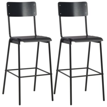 3-teiliges Bar-Set Stahl Schwarz - Image 7