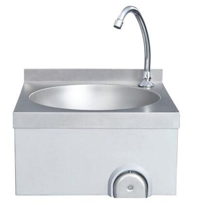 Handwaschbecken mit Wasserhahn und Seifenspender Edelstahl - Image 6